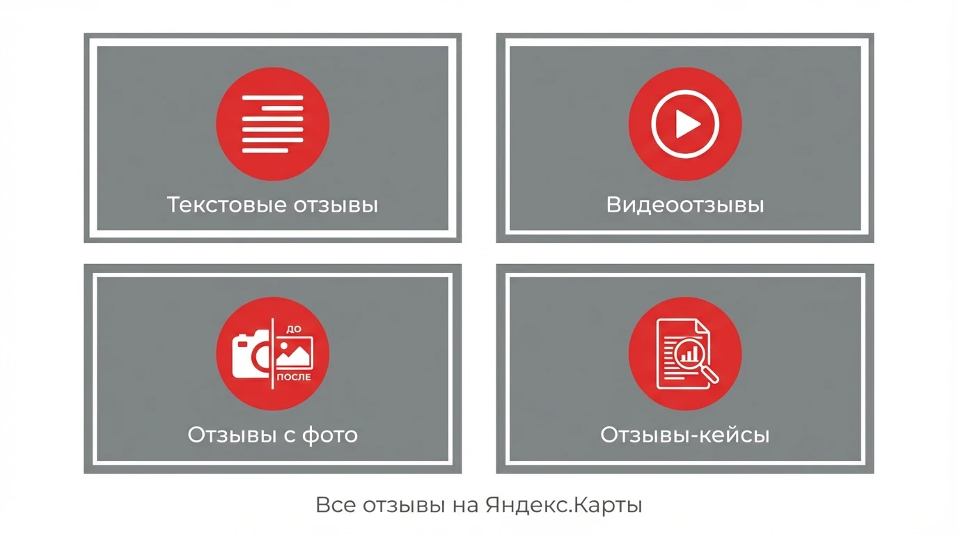 Типы отзывов которые мы собираем